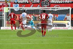 1. BL - Saison 2016/2017 - FC Ingolstadt 04 - TSG 1899 Hoffenheim - Lukas Hinterseer (#16 FCI) schiesst den Elfmeter zum 1:2 Anschlusstreffer - Foto: Meyer Jürgen