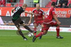 1. BL - Saison 2016/2017 - FC Ingolstadt 04 - FC Augsburg - Tobias Levels (#28 FCI) - Marvin Matip (#34 FCI) - Foto: Meyer Jürgen