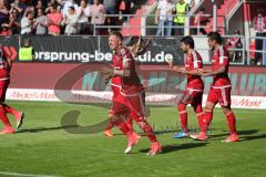 1. Bundesliga - Fußball - FC Ingolstadt 04 - Bayer 04 Leverkusen - Tor Jubel 1:0 Führung durch Sonny Kittel (21, FCI)