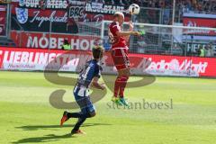 1. BL - Saison 2016/2017 - FC Ingolstadt 04 - Hertha BSC - Tobias Levels (#28 FCI) - Genki Haraguchi (#24 Hertha) - Foto: Meyer Jürgen
