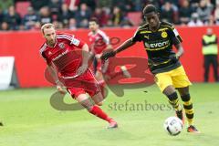 1. BL - Saison 2016/2017 - FC Ingolstadt 04 - Borussia Dortmund - Moritz Hartmann (#9 FCI) - Foto: Meyer Jürgen