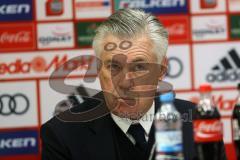 1. Bundesliga - Fußball - FC Ingolstadt 04 - FC Bayern - Pressekonferenz Cheftrainer Carlo Ancelotti (Bayern) und Cheftrainer Maik Walpurgis (FCI)