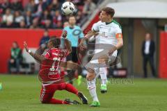 1. BL - Saison 2016/2017 - FC Ingolstadt 04 - SV Werder Bremen - Lezcano Farina,Dario (#37 FCI) wird gefoult - Foto: Meyer Jürgen