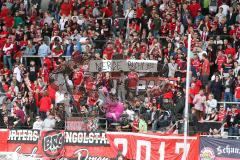 1. BL - Saison 2016/2017 - FC Ingolstadt 04 - FC Schalke 04 - Fans - Choreo - Andreas Buchner - Foto: Meyer Jürgen