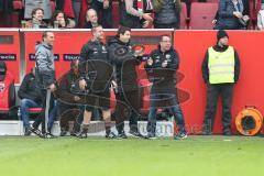 1. BL - Saison 2016/2017 - FC Ingolstadt 04 - Borussia Dortmund - Lezano Farina,Dario (#37 FCI) zum Treffer zum 2:0 - Markus Kauczinski (Trainer FCI) - Jubel - Foto: Meyer Jürgen