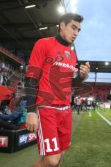 1. BL - Saison 2016/2017 - FC Ingolstadt 04 - 1.FC Köln - Lezcano Farina,Dario (#37 FCI) beim einlaufen zum warm machen - Foto: Meyer Jürgen