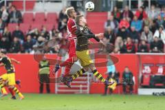 1. BL - Saison 2016/2017 - FC Ingolstadt 04 - Borussia Dortmund - Lezano Farina,Dario (#37 FCI) beim Kopfball - Foto: Meyer Jürgen