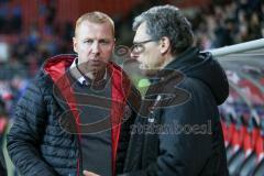 1. BL - Saison 2016/2017 - FC Ingolstadt 04 - 1.FC Köln - Maik Walpurgis (Trainer FCI) und Michael Henke (Co-Trainer FCI) nach dem Spiel - Foto: Meyer Jürgen