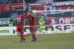 1. Bundesliga - Fußball - FC Ingolstadt 04 - Hamburger SV HSV - Tor Markus Suttner (29, FCI)  Jubel