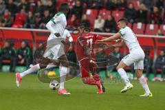 1. BL - Saison 2016/2017 - FC Ingolstadt 04 - SV Werder Bremen - Lezcano Farina,Dario (#37 FCI) - Veljkovic Milos Bremen - Foto: Meyer Jürgen