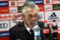 1. Bundesliga - Fußball - FC Ingolstadt 04 - FC Bayern - Pressekonferenz Cheftrainer Carlo Ancelotti (Bayern) und Cheftrainer Maik Walpurgis (FCI)