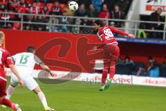 1. BL - Saison 2016/2017 - FC Ingolstadt 04 - SV Werder Bremen - Almog Cohen (#36 FCI) beim Kopfball - Foto: Meyer Jürgen