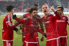 1. Bundesliga - Fußball - FC Ingolstadt 04 - Hamburger SV HSV - Elfemter Tor Almog Cohen (36, FCI) Jubel