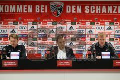 1. Bundesliga - Fußball - FC Ingolstadt 04 - RB Leipzig - 1:0 - Pressekonferenz nach dem Spiel mit Cheftrainer Ralph Hasenhüttl (Leipzig) und Cheftrainer Maik Walpurgis (FCI)