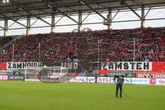 1. Bundesliga - Fußball - FC Ingolstadt 04 - FC Augsburg - Fan Choreo Schals Fahnen Jubel Spruchband