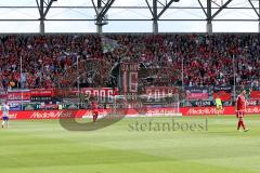 1. BL - Saison 2016/2017 - FC Ingolstadt 04 - FC Schalke 04 - Fans - Choreo - Andreas Buchner - Foto: Meyer Jürgen