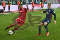 1. BL - Saison 2016/2017 - FC Ingolstadt 04 - RB-Leipzig - Marvin Matip (#34 FCI) - Aucoin Keith (#11  München) - Foto: Meyer Jürgen