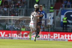 1. BL - Saison 2016/2017 - FC Ingolstadt 04 - SV Darmstadt - Mathew Leckie (#7 FCI) - Holland Fabian #32 Darmstadt - Foto: Meyer Jürgen