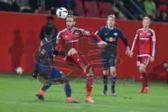 1. BL - Saison 2016/2017 - FC Ingolstadt 04 - RB-Leipzig - Moritz Hartmann (#9 FCI) - Foto: Meyer Jürgen