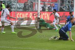 1. BL - Saison 2016/2017 - FC Ingolstadt 04 - SV Darmstadt - Almog Cohen (#36 FCI) trifft zum 2:2 Ausgleich - Esser Michael Torwart Darmstadt - Jubel - Foto: Meyer Jürgen