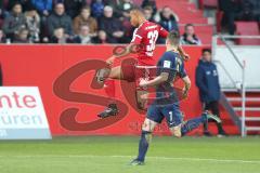 1. BL - Saison 2016/2017 - FC Ingolstadt 04 - RB-Leipzig - Marcel Tisserand (#32 FCI) - Marcel Sabitzer(#7 Leipzig) - Foto: Meyer Jürgen