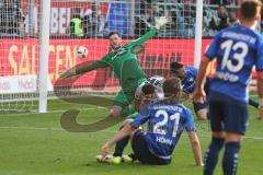 1. BL - Saison 2016/2017 - FC Ingolstadt 04 - SV Darmstadt - Almog Cohen (#36 FCI) trifft zum 2:2 Ausgleich - Esser Michael Torwart Darmstadt - Jubel - Foto: Meyer Jürgen