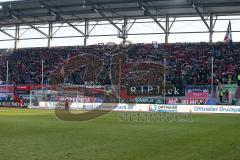 1. BL - Saison 2016/2017 - FC Ingolstadt 04 - Hamburger SV - Fans - Fankurve - Banner - Spruchband - Foto: Meyer Jürgen