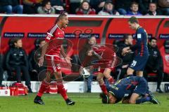 1. BL - Saison 2016/2017 - FC Ingolstadt 04 - RB-Leipzig - Marcel Tisserand (#32 FCI) mit der Schiedsrichter entscheidung nicht zufrieden - Foto: Meyer Jürgen