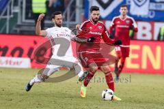 1. BL - Saison 2016/2017 - FC Ingolstadt 04 - Hamburger SV - Anthony Jung (#3 FCI) wird gefoult - Foto: Meyer Jürgen