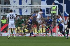 1. BL - Saison 2016/2017 - FC Ingolstadt 04 - SV Darmstadt - Mathew Leckie (#7 FCI) mit einer Torchance - Esser Michael Torwart Darmstadt  - Foto: Meyer Jürgen