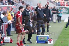 1. BL - Saison 2016/2017 - FC Ingolstadt 04 - 1. FSV Mainz 05 - Maik Walpurgis (Trainer FCI) unzufrieden  - Foto: Meyer Jürgen