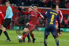 1. BL - Saison 2016/2017 - FC Ingolstadt 04 - RB-Leipzig - Alfredo Morales (#6 FCI) - Foto: Meyer Jürgen