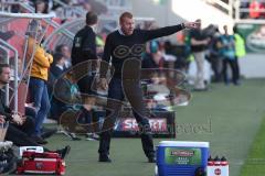 1. BL - Saison 2016/2017 - FC Ingolstadt 04 - 1. FSV Mainz 05 - Maik Walpurgis (Trainer FCI) unzufrieden - Gestikuliert - Foto: Meyer Jürgen