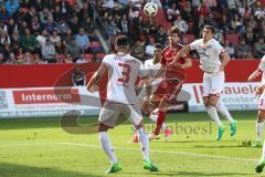 1. BL - Saison 2016/2017 - FC Ingolstadt 04 - 1. FSV Mainz 05 - Romain Brègerie (#18 FCI) trifft per Kopfball zum 1:0 Führungstreffer - Foto: Meyer Jürgen