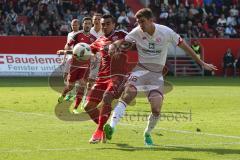 1. BL - Saison 2016/2017 - FC Ingolstadt 04 - 1. FSV Mainz 05 - Lezcano Farina,Dario (#37 FCI) - Stefan Bell weiss Mainz - Foto: Meyer Jürgen
