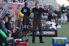 1. BL - Saison 2016/2017 - FC Ingolstadt 04 - 1. FSV Mainz 05 - Maik Walpurgis (Trainer FCI) unzufrieden - Gestikuliert - Foto: Meyer Jürgen