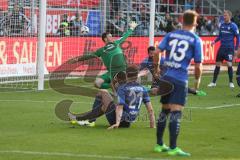 1. BL - Saison 2016/2017 - FC Ingolstadt 04 - SV Darmstadt - Almog Cohen (#36 FCI) trifft zum 2:2 Ausgleich - Esser Michael Torwart Darmstadt - Jubel - Foto: Meyer Jürgen