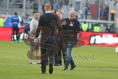 1. BL - Saison 2016/2017 - FC Ingolstadt 04 - SV Darmstadt - Maik Walpurgis (Trainer FCI) und Peter Jackwerth freuen sich - jubel - Foto: Meyer Jürgen