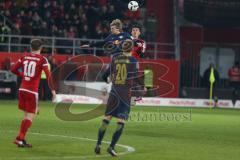 1. BL - Saison 2016/2017 - FC Ingolstadt 04 - RB-Leipzig - Alfredo Morales (#6 FCI) beim Kopfball - Foto: Meyer Jürgen