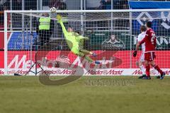 1. BL - Saison 2016/2017 - FC Ingolstadt 04 - Hamburger SV - Martin Hansen Torwart(#35 FCI) kann den Ball nicht abwehren - Der 3:1 Anschlusstreffer von Sakai Gotoku #24 Hamburg - Jubel - Foto: Meyer Jürgen