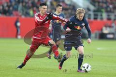 1. BL - Saison 2016/2017 - FC Ingolstadt 04 - RB-Leipzig - Alfredo Morales (#6 FCI) - Foto: Meyer Jürgen