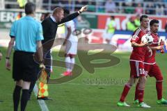 1. BL - Saison 2016/2017 - FC Ingolstadt 04 - 1. FSV Mainz 05 - Maik Walpurgis (Trainer FCI) gibt Anweisungen - Foto: Meyer Jürgen