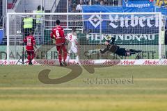 1. BL - Saison 2016/2017 - FC Ingolstadt 04 - Hamburger SV - Pascal Groß (#10 FCI) trifft zum 1:0 Führungstreffer - Jubel - Tor - Lezcano Farina,Dario (#37 FCI) - Alfredo Morales (#6 FCI) - Mathenia Christian Torwart Hamburg - Foto: Meyer Jürgen