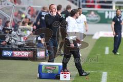 1. BL - Saison 2016/2017 - FC Ingolstadt 04 - 1. FSV Mainz 05 - Maik Walpurgis (Trainer FCI) pfeift durch die Finger - Foto: Meyer Jürgen