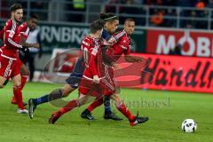 1. BL - Saison 2016/2017 - FC Ingolstadt 04 - RB-Leipzig - Pascal Groß (#10 FCI) - Marcel Tisserand (#32 FCI) - Foto: Meyer Jürgen