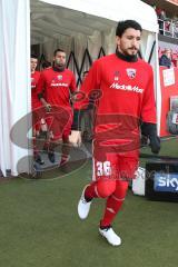 1. BL - Saison 2016/2017 - FC Ingolstadt 04 - RB-Leipzig - Almog Cohen (#36 FCI) beim Einlaufen zum warm machen - Foto: Meyer Jürgen