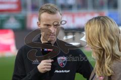 1. BL - Saison 2016/2017 - FC Ingolstadt 04 - SV Darmstadt - Florent Hadergjonaj (#33 FCI) im Interview mit SKY - Foto: Meyer Jürgen