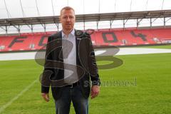 1. Bundesliga - Fußball - FC Ingolstadt 04 - Vorstellung neuer Cheftrainer Maik Walpurgis Pressekonferenz - Cheftrainer Maik Walpurgis (FCI) im Audi Sportpark Stadion
