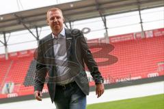 1. Bundesliga - Fußball - FC Ingolstadt 04 - Vorstellung neuer Cheftrainer Maik Walpurgis Pressekonferenz - Cheftrainer Maik Walpurgis (FCI) im Audi Sportpark Stadion