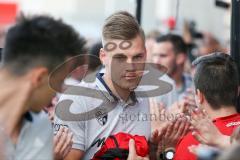 1. BL - Saison 2016/2017 - FC Ingolstadt 04 - FC Schalke 04 - Saisonabschlussfeier - Fans - Choreo - Max Christiansen (#19 FCI) -  - Foto: Meyer Jürgen